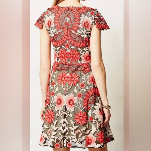 Yoana Baraschi for Anthropologie, embroidered dress, sz 8 - Picture 2 of 8